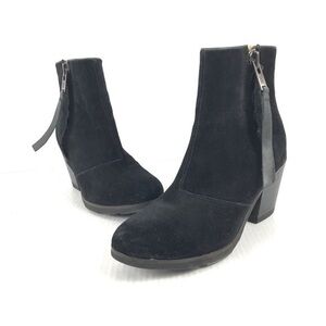 Bussola Reikiavik Black Suede Ankle Boots Size 36